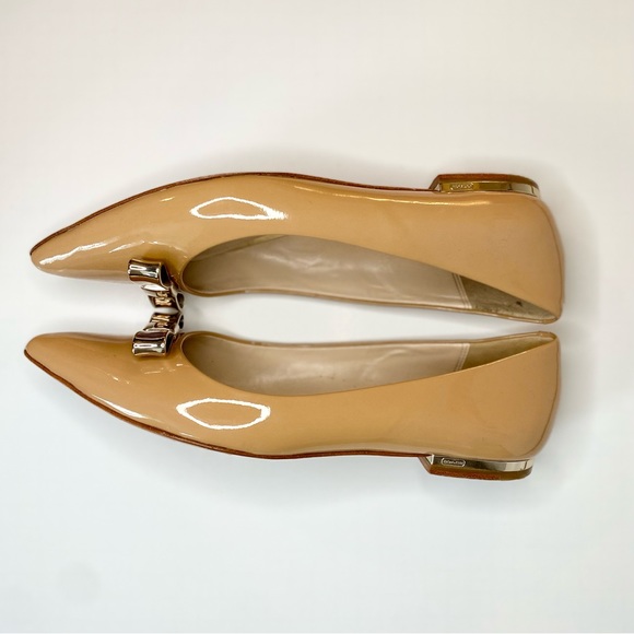 Coach Wilma Patent Leather Flats Light Camel - Picture 11 of 15